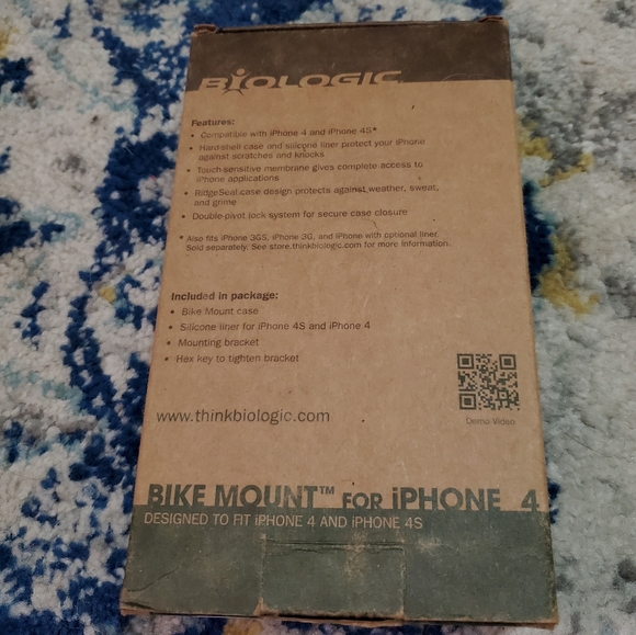 Biologic Bike Mount For iPhone 4 & iPhone 4S Black NIB - Picture 9 of 12